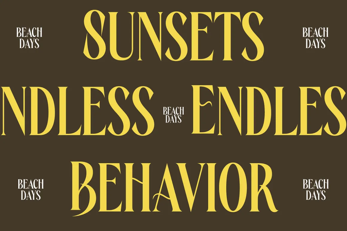 Rachon Bold Tall Display Serif