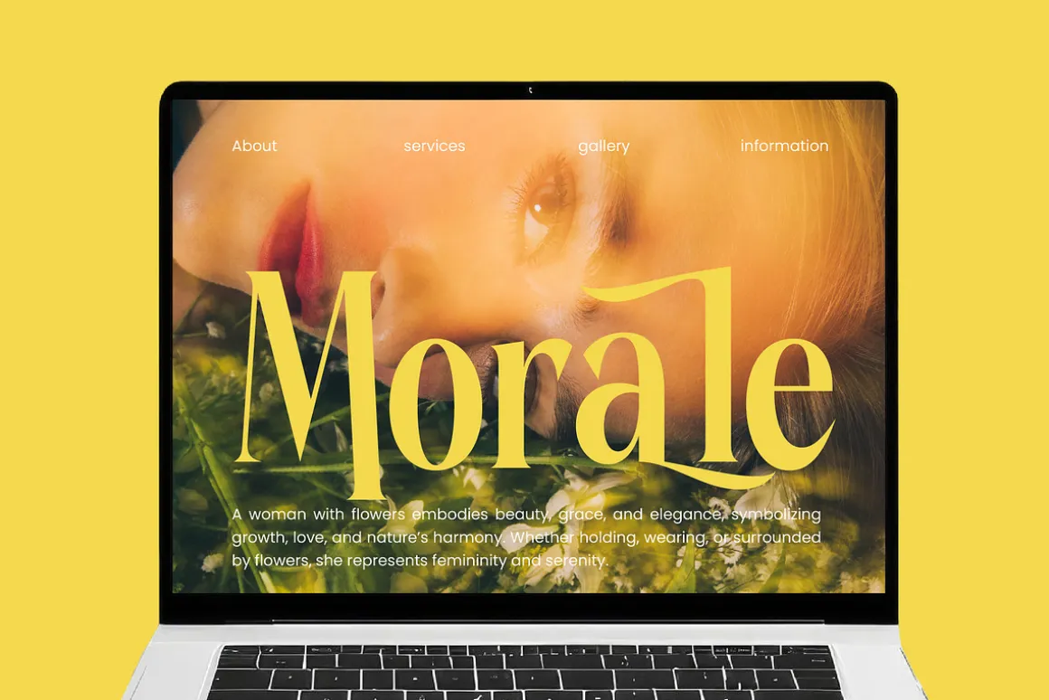 Rachon Bold Tall Display Serif