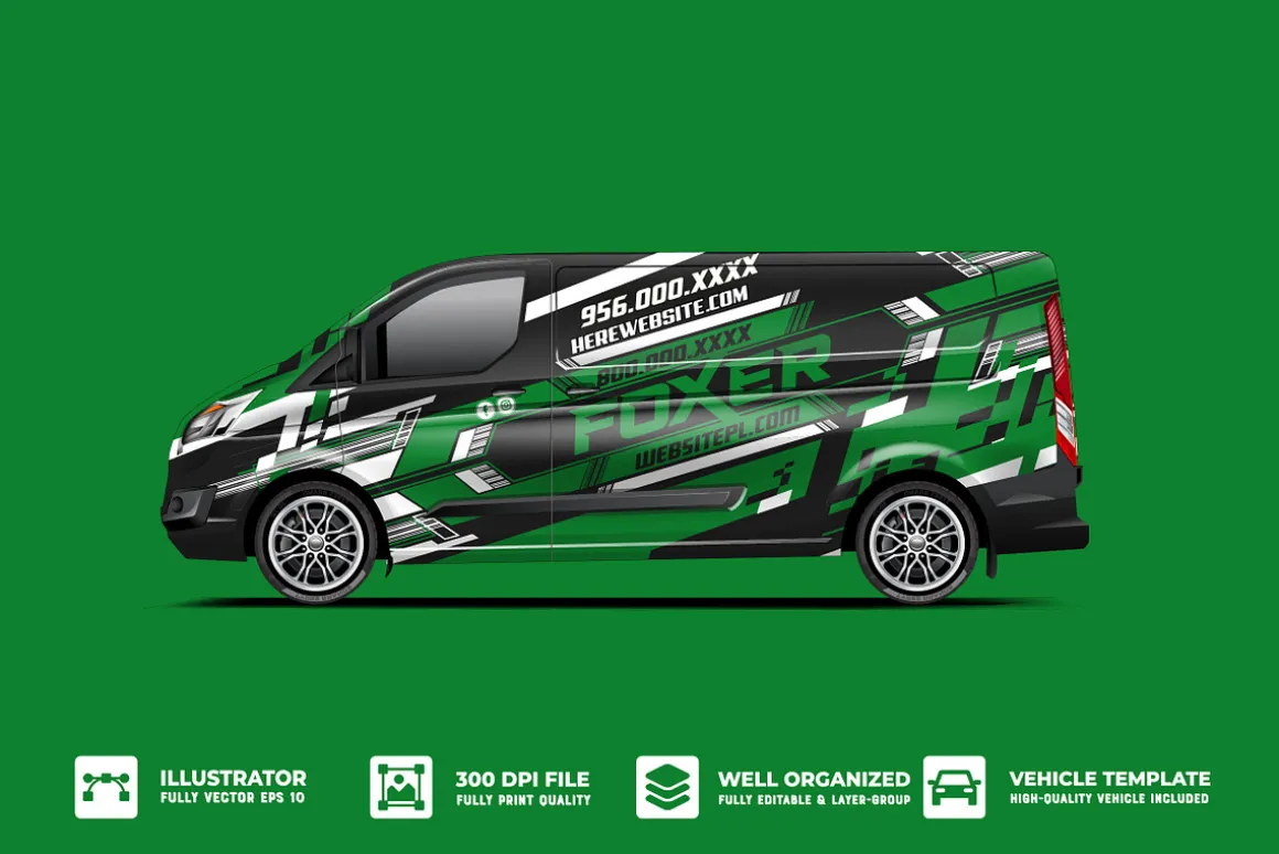 Racing car decal wrap vector designs