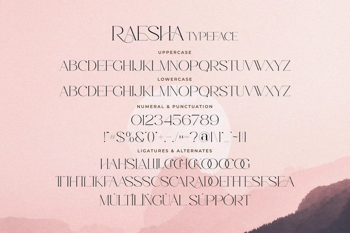 Raesha - Stylish Serif Font