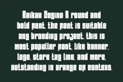 Raikan Cogino - Round Bold Font