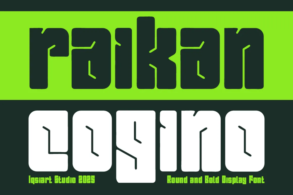 Raikan Cogino - Round Bold Font