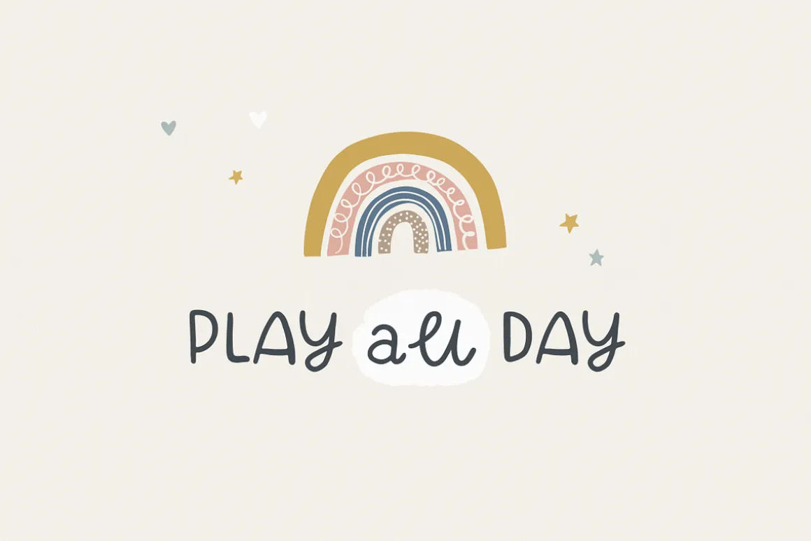 Rainbows | fun handwritten font