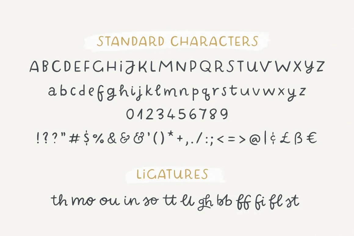 Rainbows | fun handwritten font
