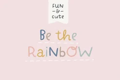 Rainbows | fun handwritten font