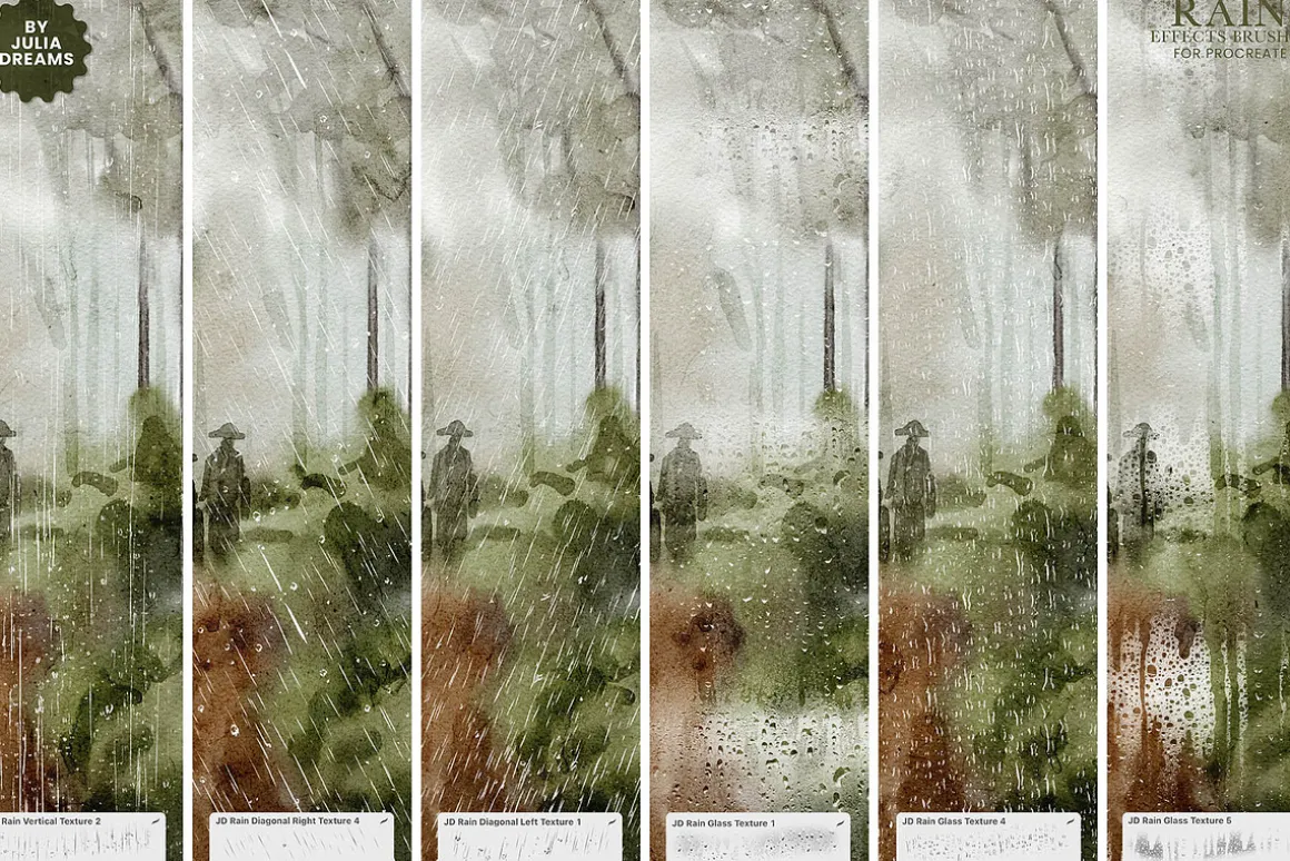 Rain Effects Brushes Procreate