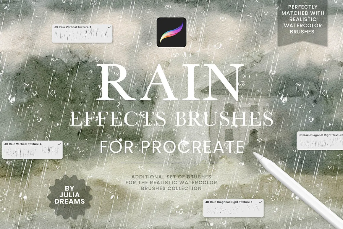 Rain Effects Brushes Procreate
