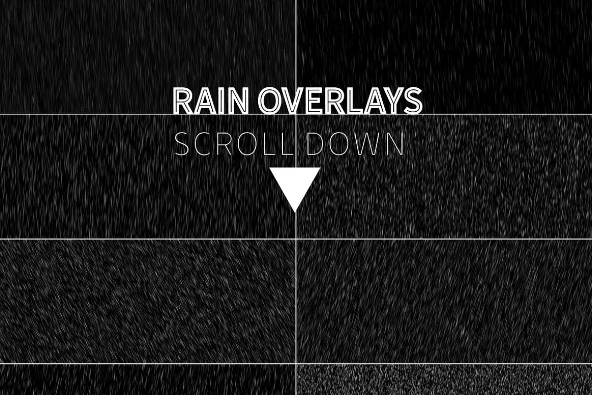 Rain Effect TEXT & Overlays & Brush