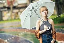 Rain Effect TEXT & Overlays & Brush