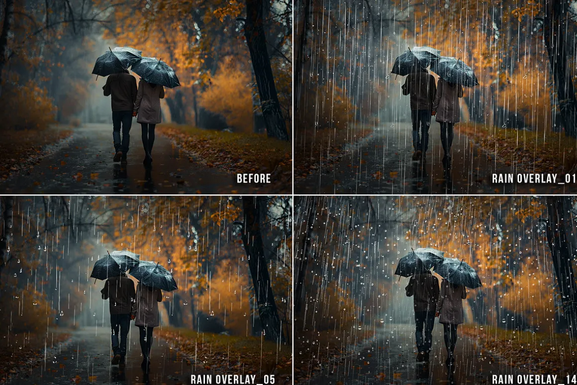 Rain png Transparent photo overlays