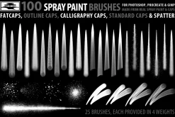 Raseone Real Spray Paint Brushes
