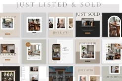 Real Estate Social Pack | Canva | PS