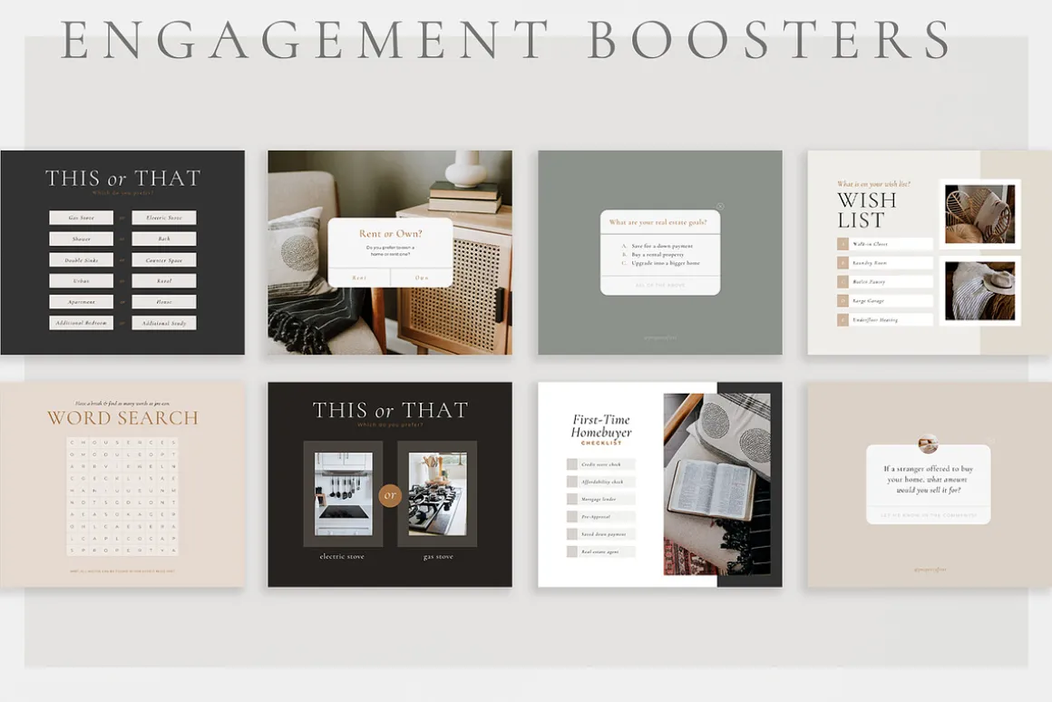 Real Estate Social Pack | Canva | PS