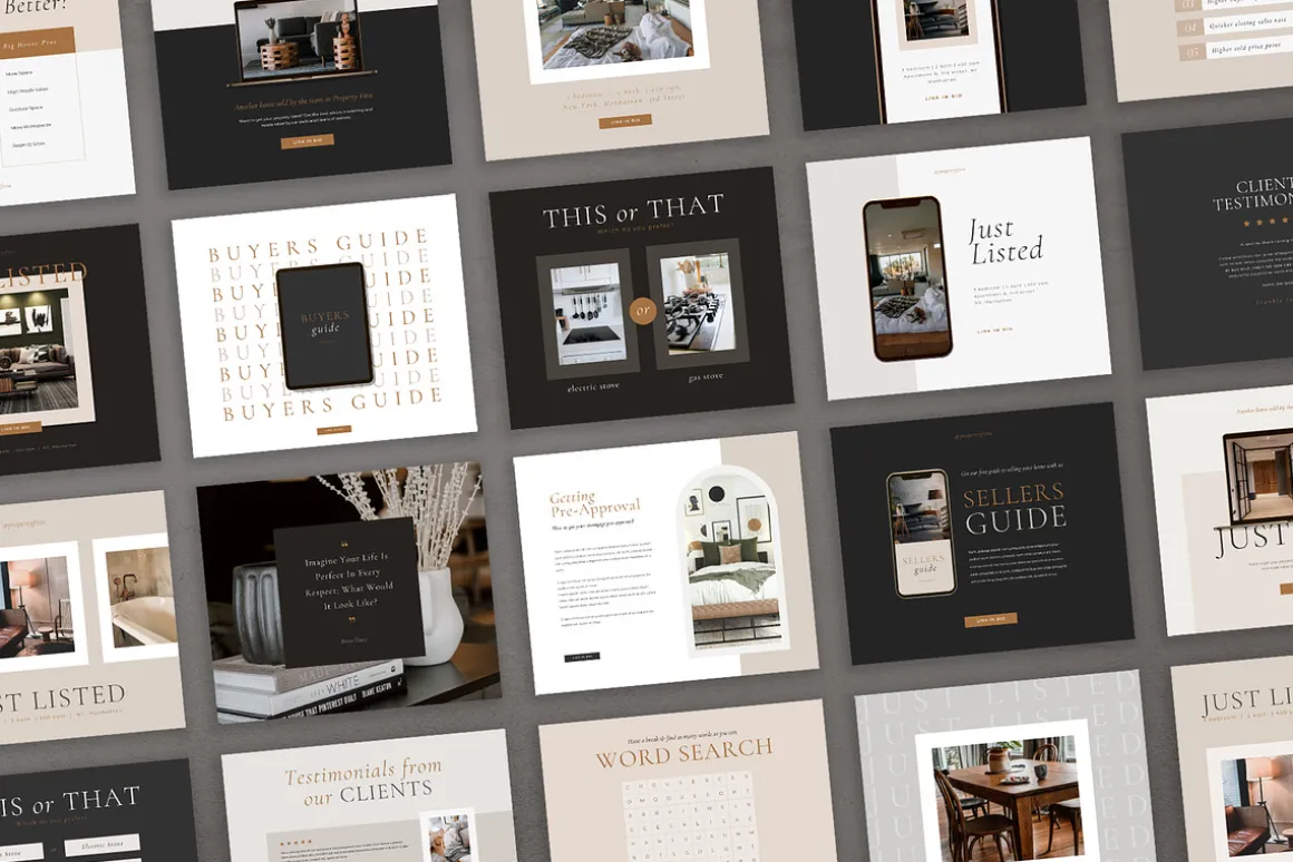 Real Estate Social Pack | Canva | PS
