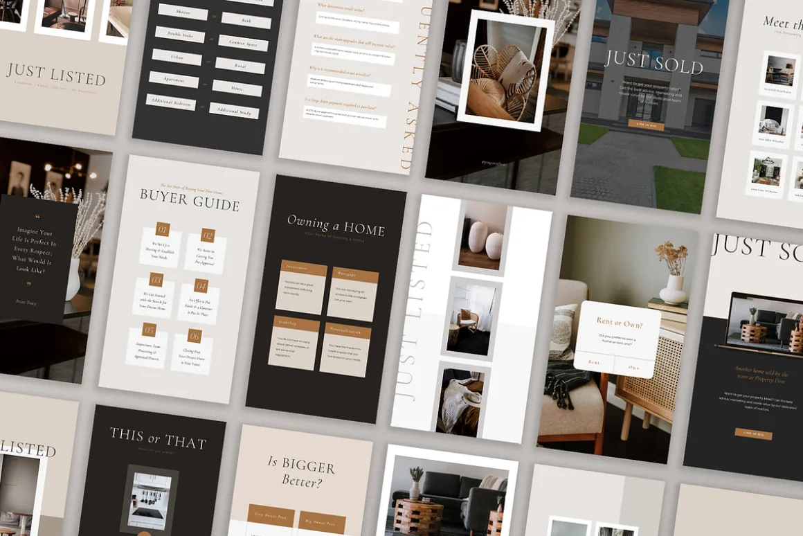 Real Estate Social Pack | Canva | PS
