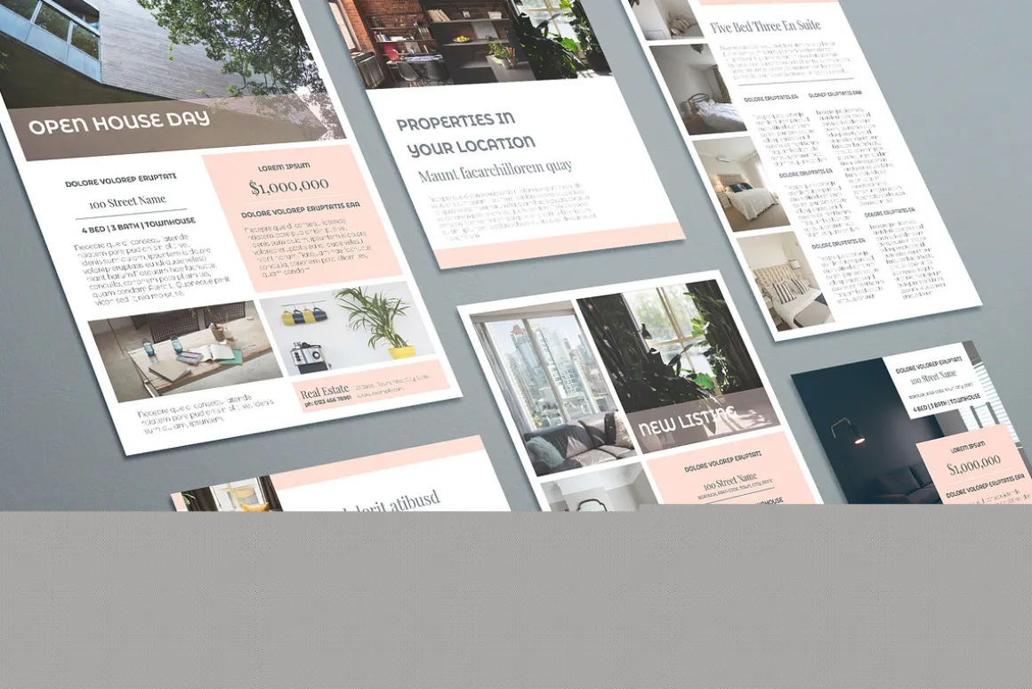 Real Estate Flyer Set