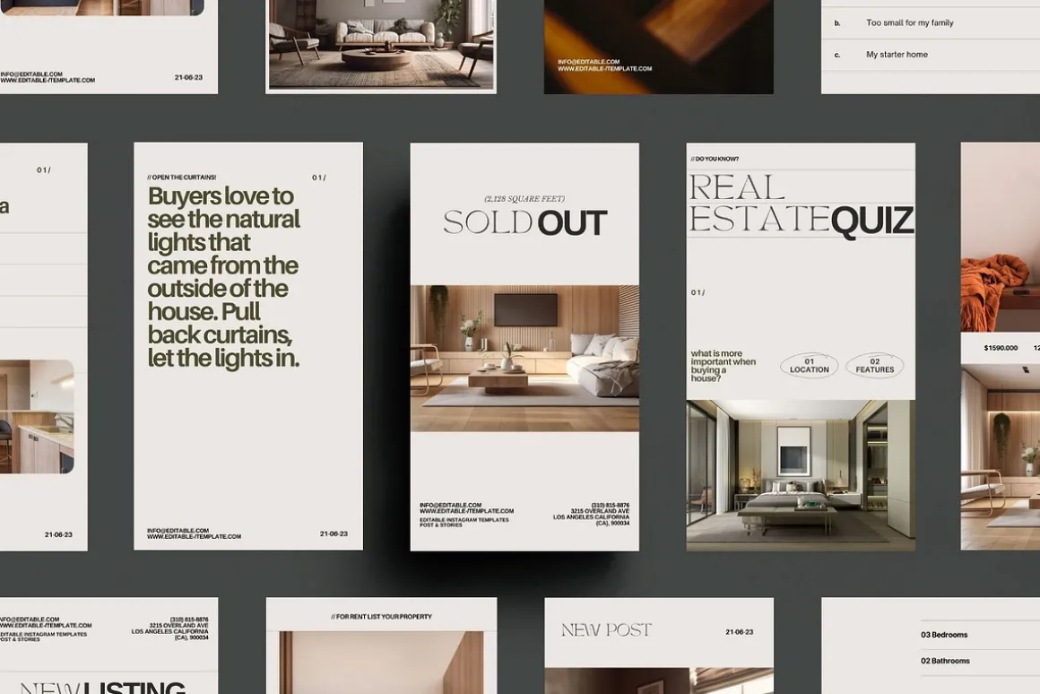 Real Estate Instagram Post + Story
