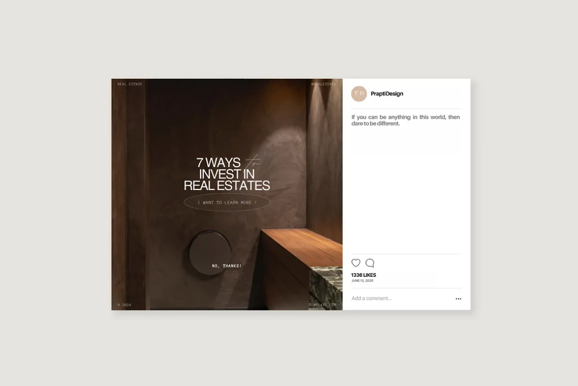 Real Estate Instagram Post Templates