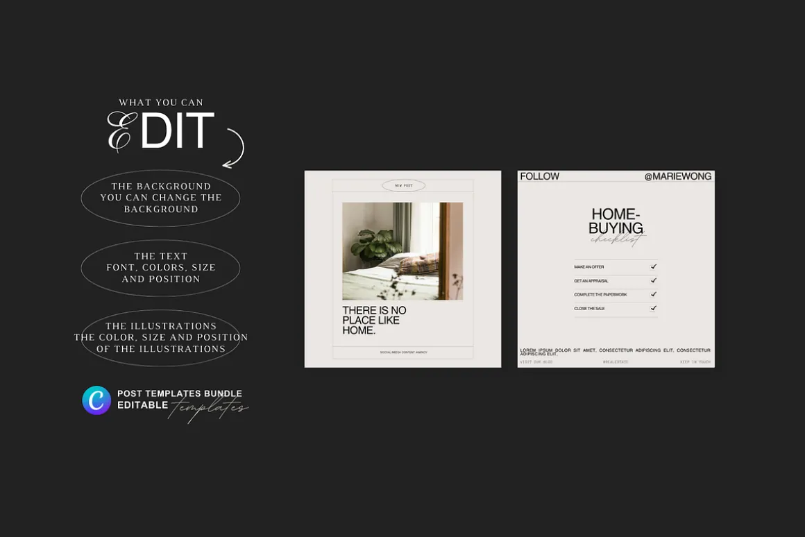 Real Estate Instagram Post Templates