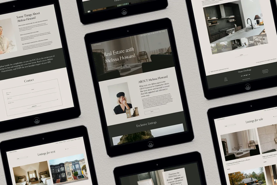 Real estate realtor website template