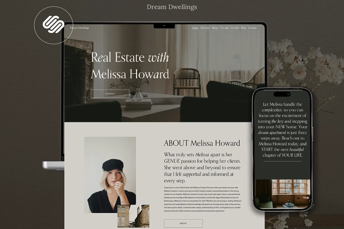 Real estate realtor website template