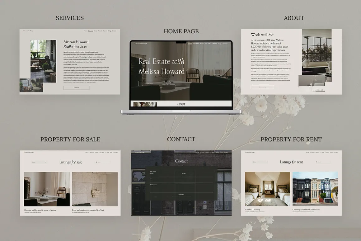 Real estate realtor website template