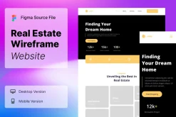 Real Estate Wireframe Website 03