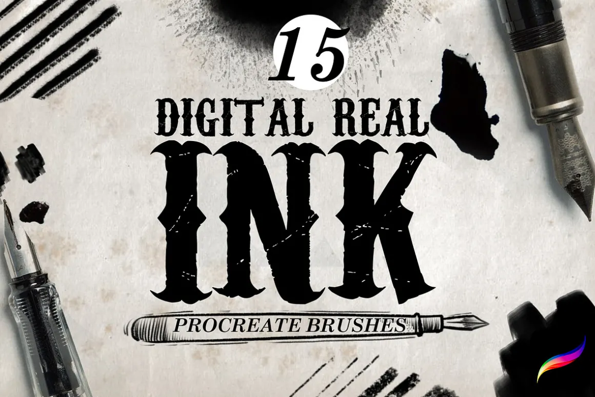 Real Ink Brushes for Procreate