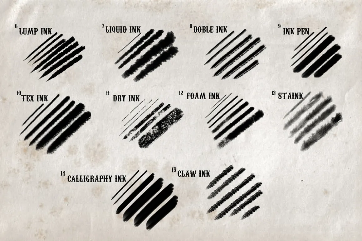 Real Ink Brushes for Procreate