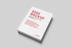 Realistic Book Cover Mockup