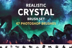 Realistic Crystal brush set