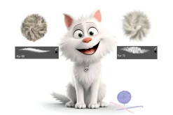 Realistic Fur Brushes for photoshop