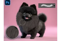 Realistic Fur Brushes for photoshop