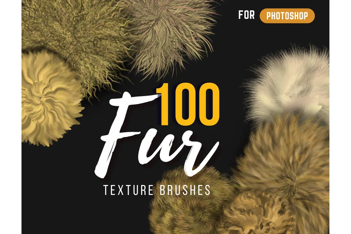 Realistic Fur Brushes for photoshop