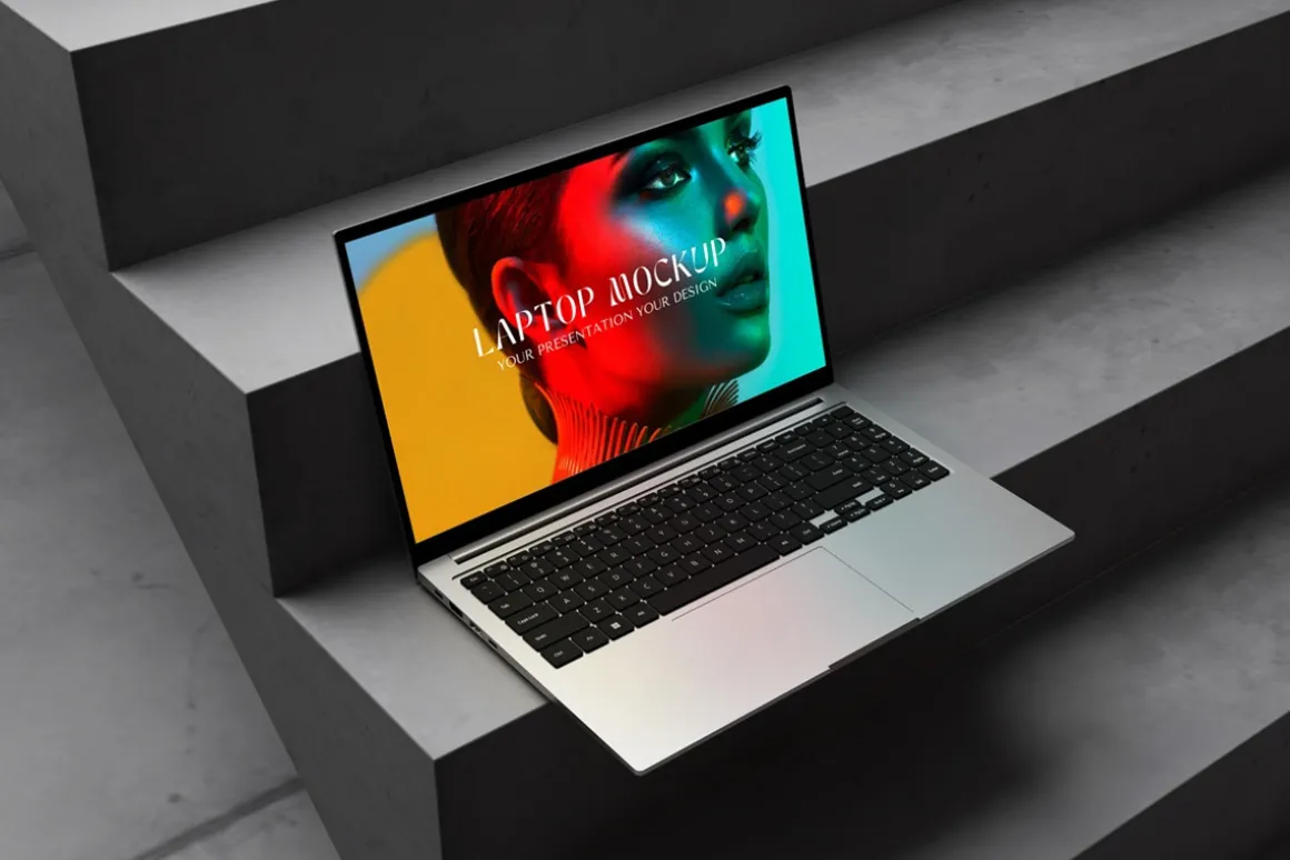 Realistic Laptop Mockup