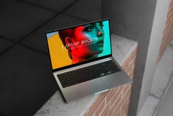 Realistic Laptop Mockup