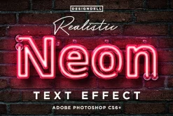Realistic Neon Photoshop Effect