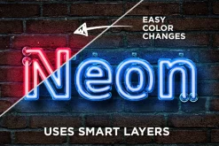 Realistic Neon Photoshop Effect
