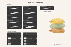 Realistic Procreate Marker Brushes