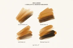 Realistic Procreate Marker Brushes