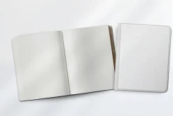 Realistic rounded book mockup design