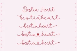 Real Love - Heart Swash Script Font