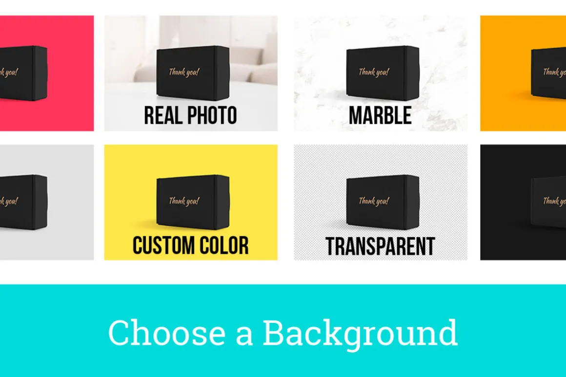 3 Real Photo Product Box Mockups