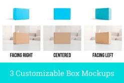 3 Real Photo Product Box Mockups