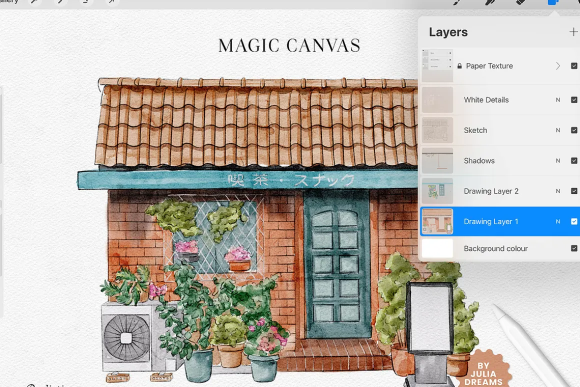 Real Watercolor Procreate Brushes