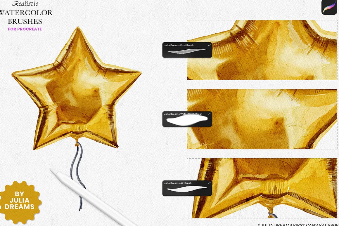 Real Watercolor Procreate Brushes