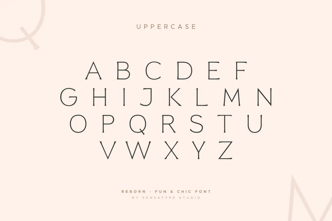 Reborn - Modern Chic Font