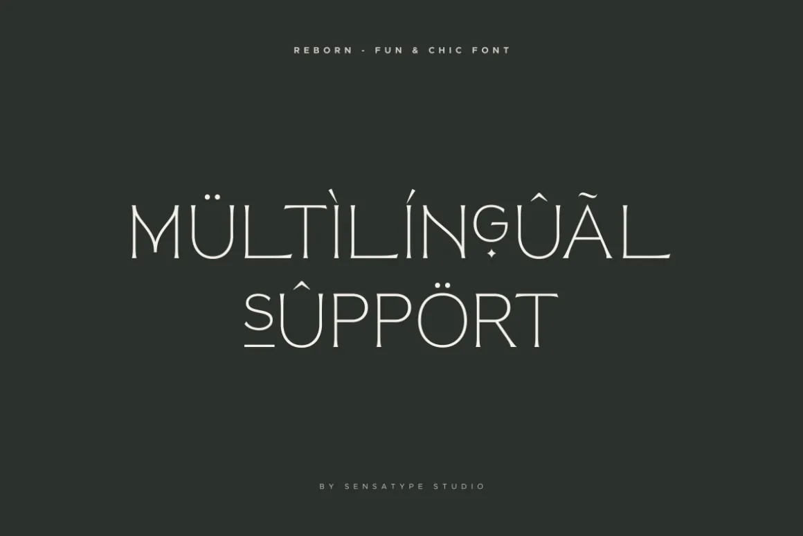 Reborn - Modern Chic Font