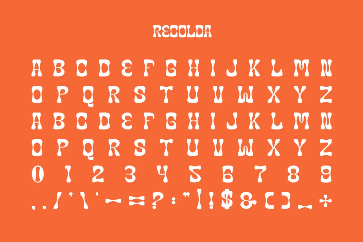 Recolda - Groovy & Retro Font