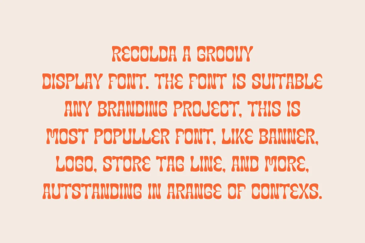 Recolda - Groovy & Retro Font
